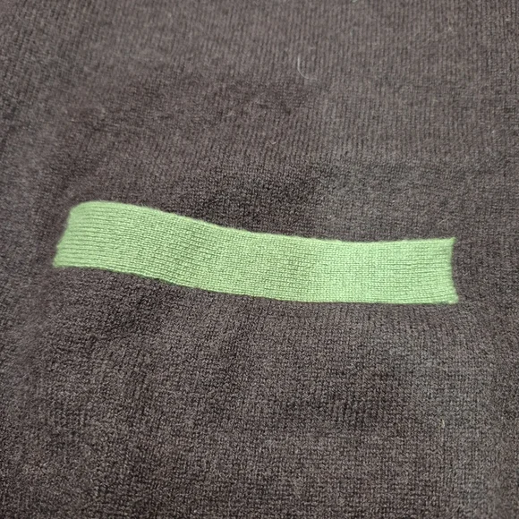 Barneys New York Brown Cardigan with Green and Gray Details - Picture 4 of 10